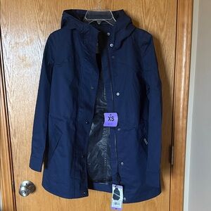 Hunter Dark Blue Utility Jacket. Waterproof. New with tags